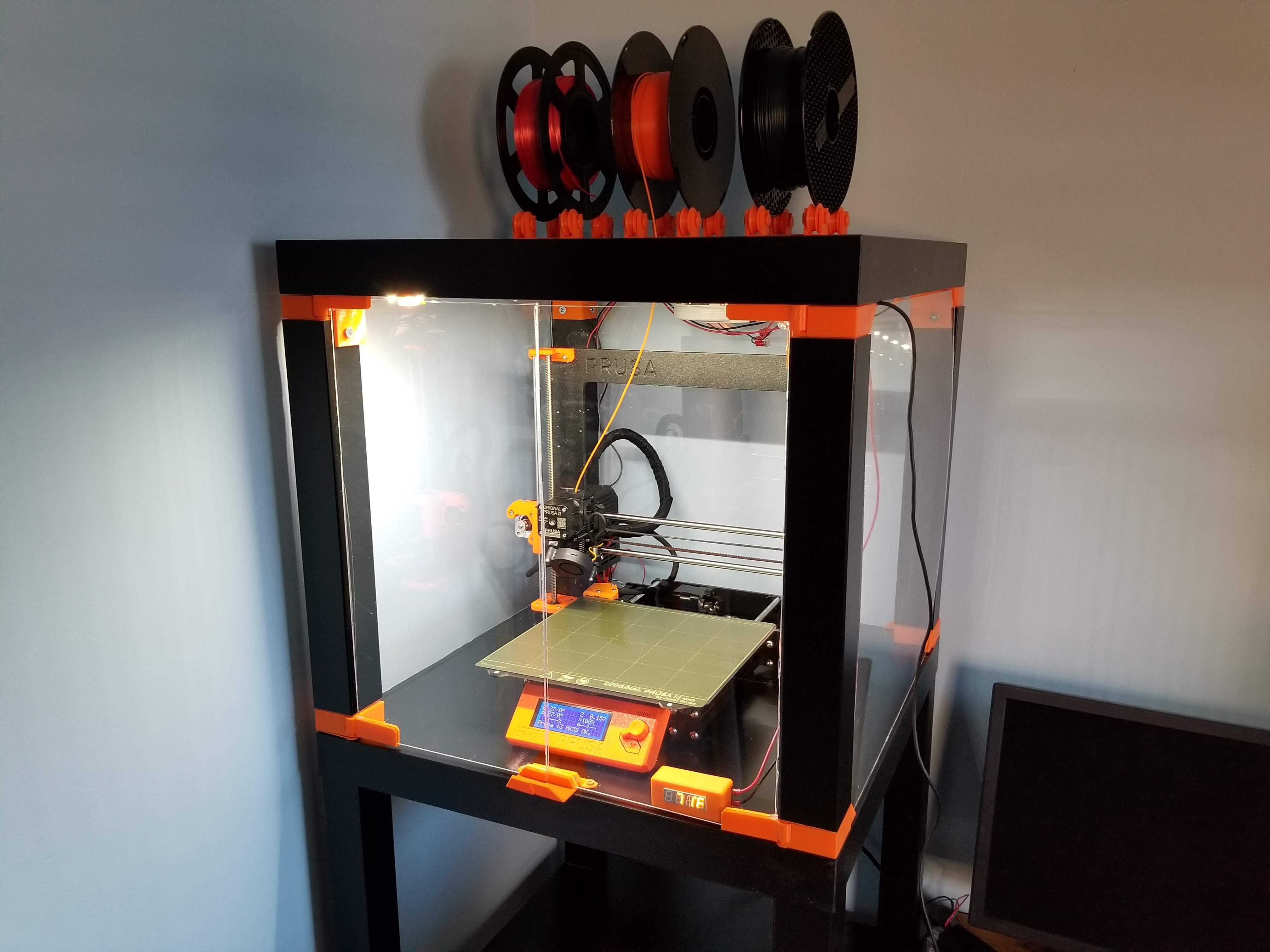 Picture of LACK 3D Print Enclosure & Custom Thermometer