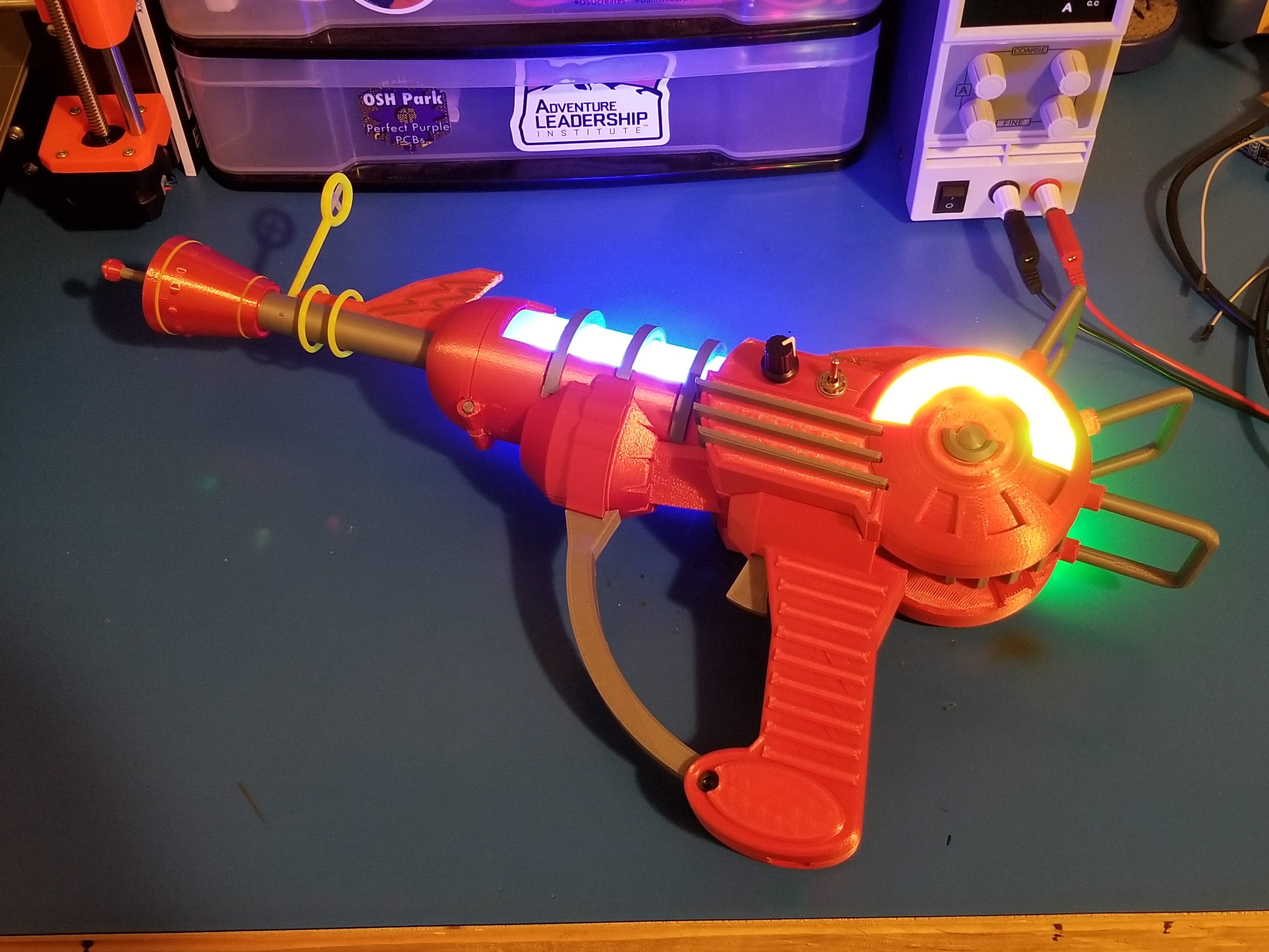 Picture of 3D Printer & Ray Gun
